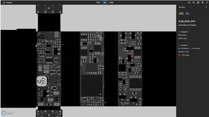 3D view of PG4 circuit board